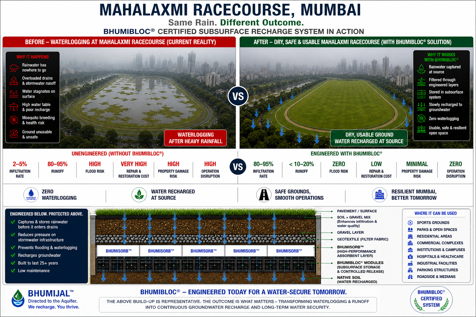 Stagnant Water to Groundwater Recharge — Stop Mosquito Breeding