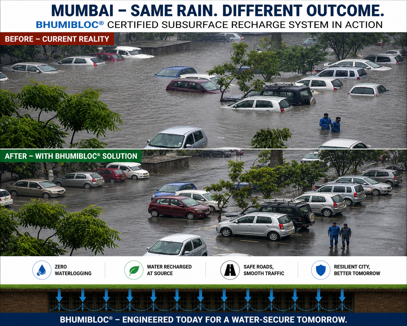 Cars Submerged — Mumbai Monsoon Reality